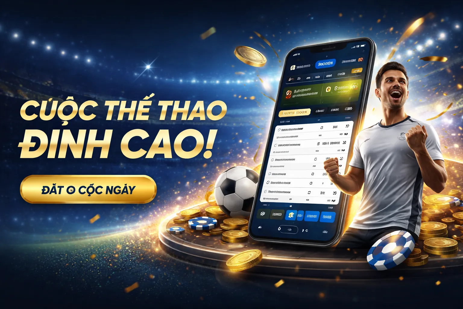 Hình ảnh giới thiệu nhà cái uy tín Lucky 8 với các trò chơi cá cược thể thao và casino trực tuyến