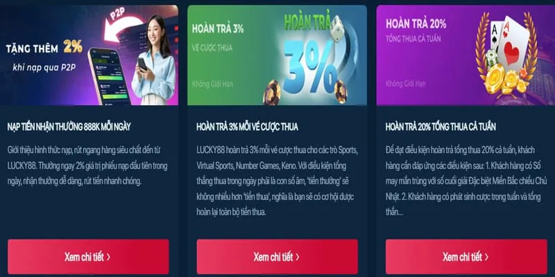 Ưu đãi độc quyền và khuyến mãi tại Lucky 8